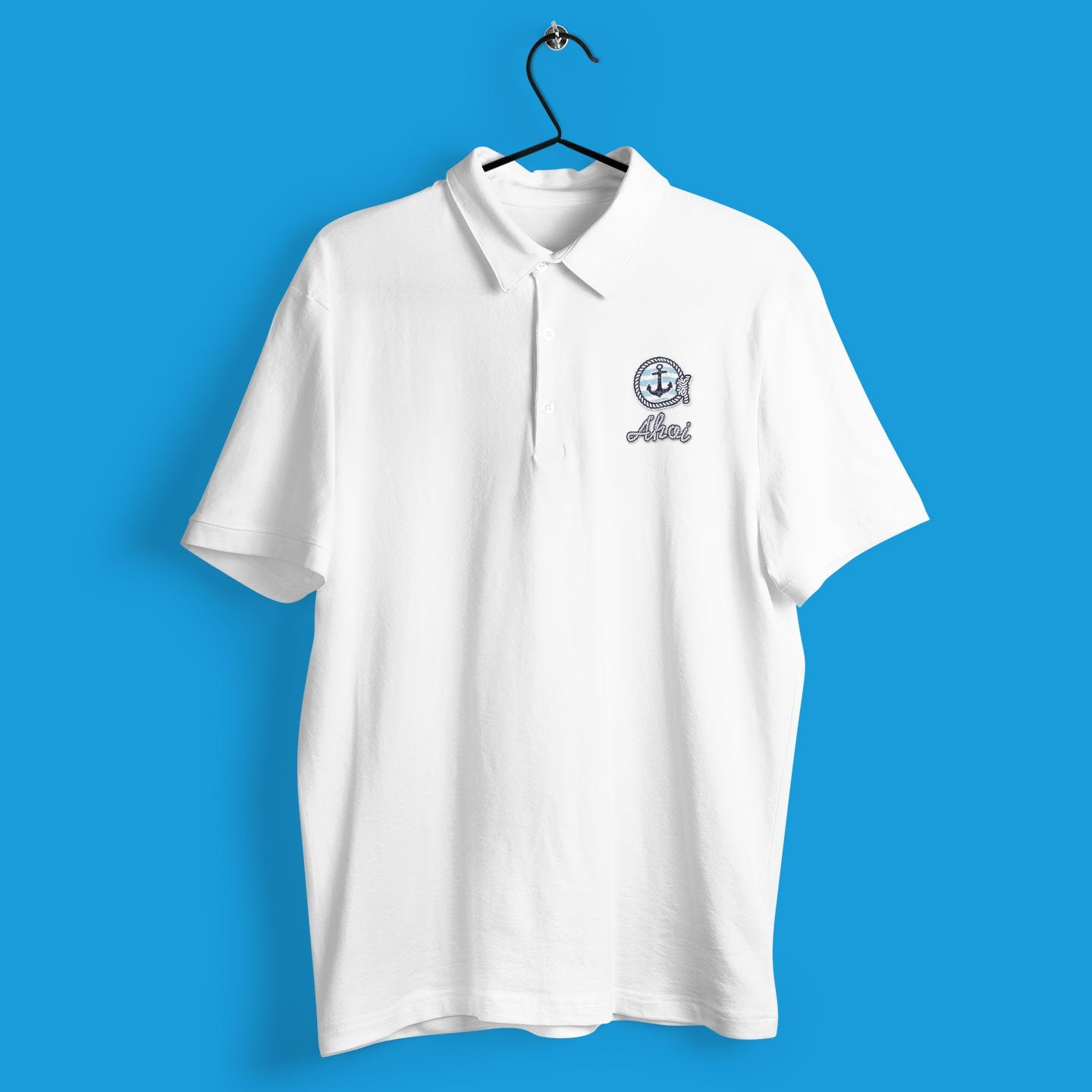 Ahoi Seemannsknoten Poloshirt - aqua-wave.de