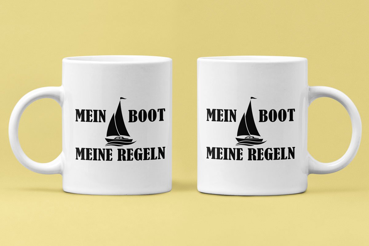 Mein Boot Meine Regeln Tasse - aqua-wave.de