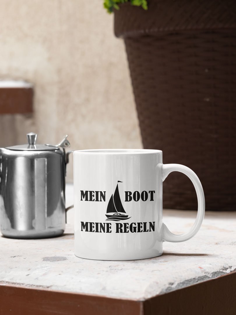 Mein Boot Meine Regeln Tasse - aqua-wave.de