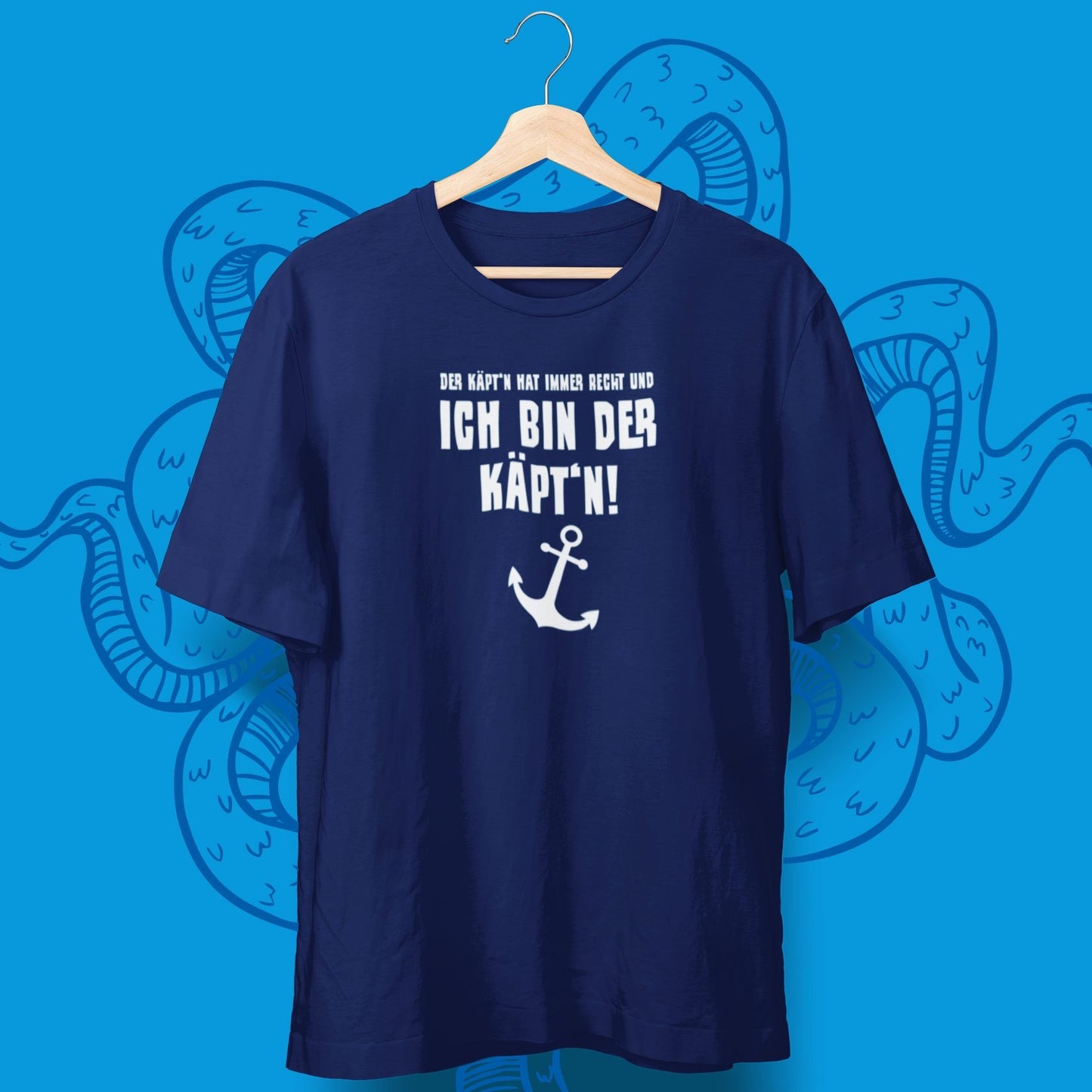 Der Käpt'n hat immer Recht T-Shirt - aqua-wave.de