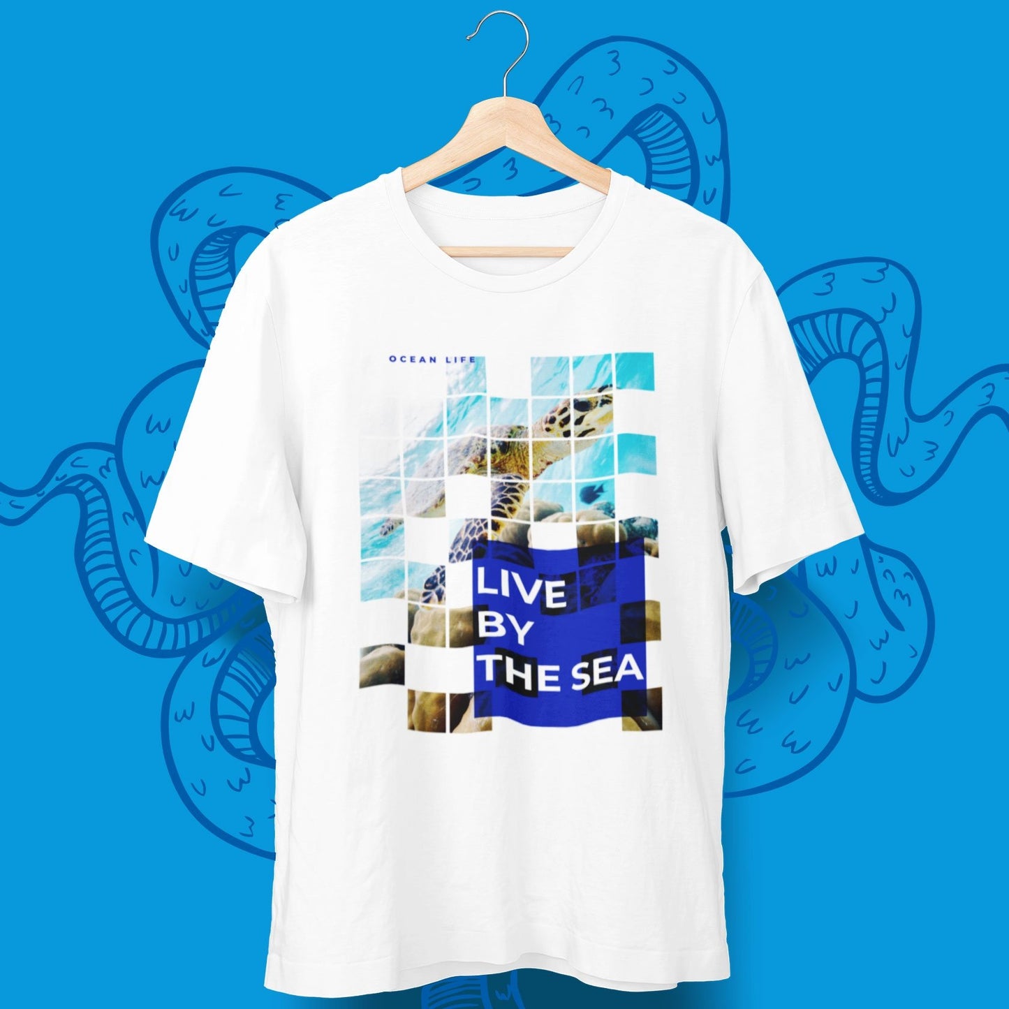 Live By The Sea T-Shirt - aqua-wave.de