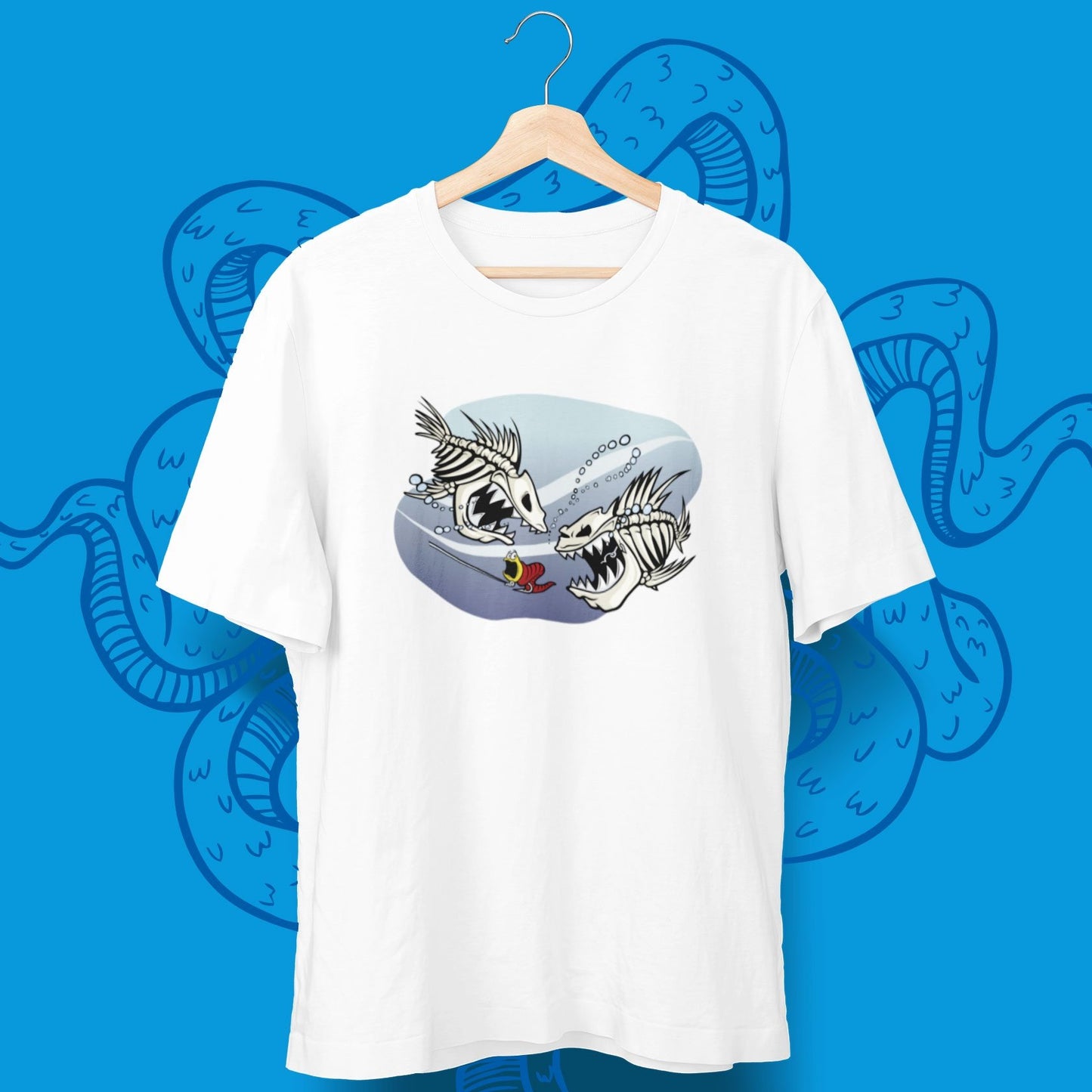Wurm am Haken T-Shirt - aqua-wave.de