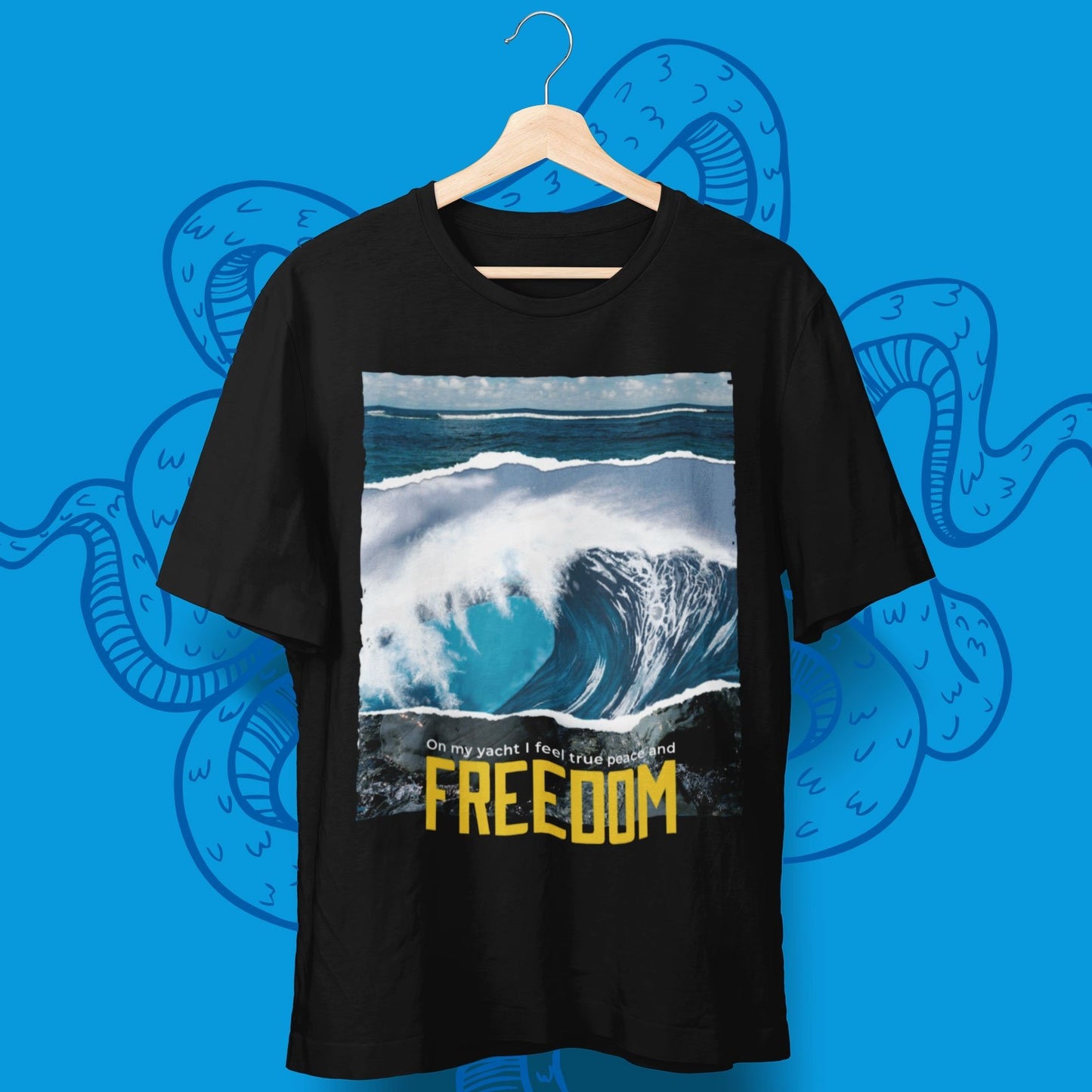 Yacht Boot Freedom T-Shirt - aqua-wave.de