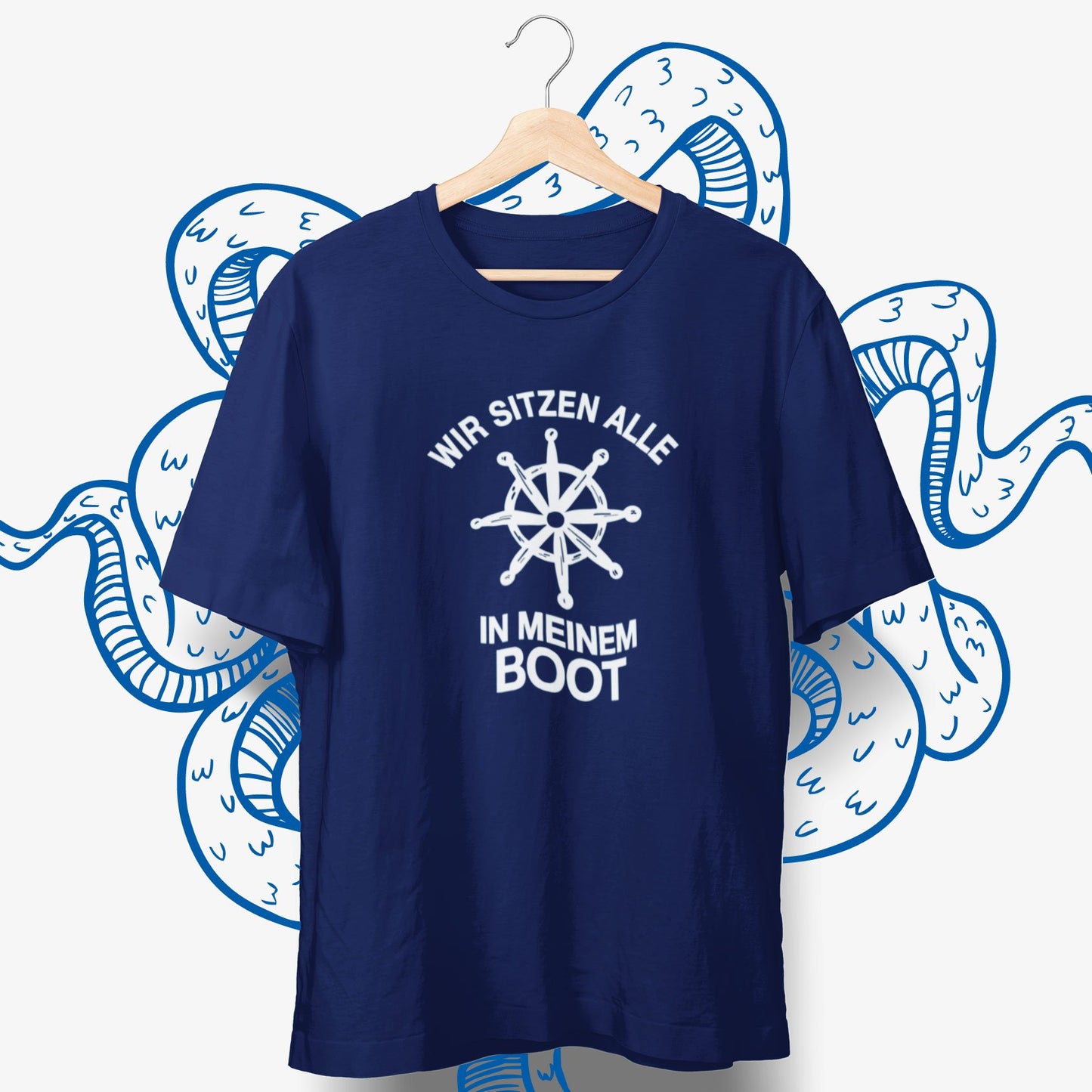 Wir sitzen alle in meinem Boot T-Shirt - aqua-wave.de