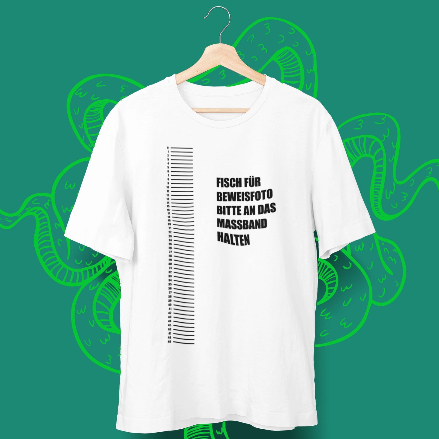 Fisch Maßband T-Shirt - aqua-wave.de