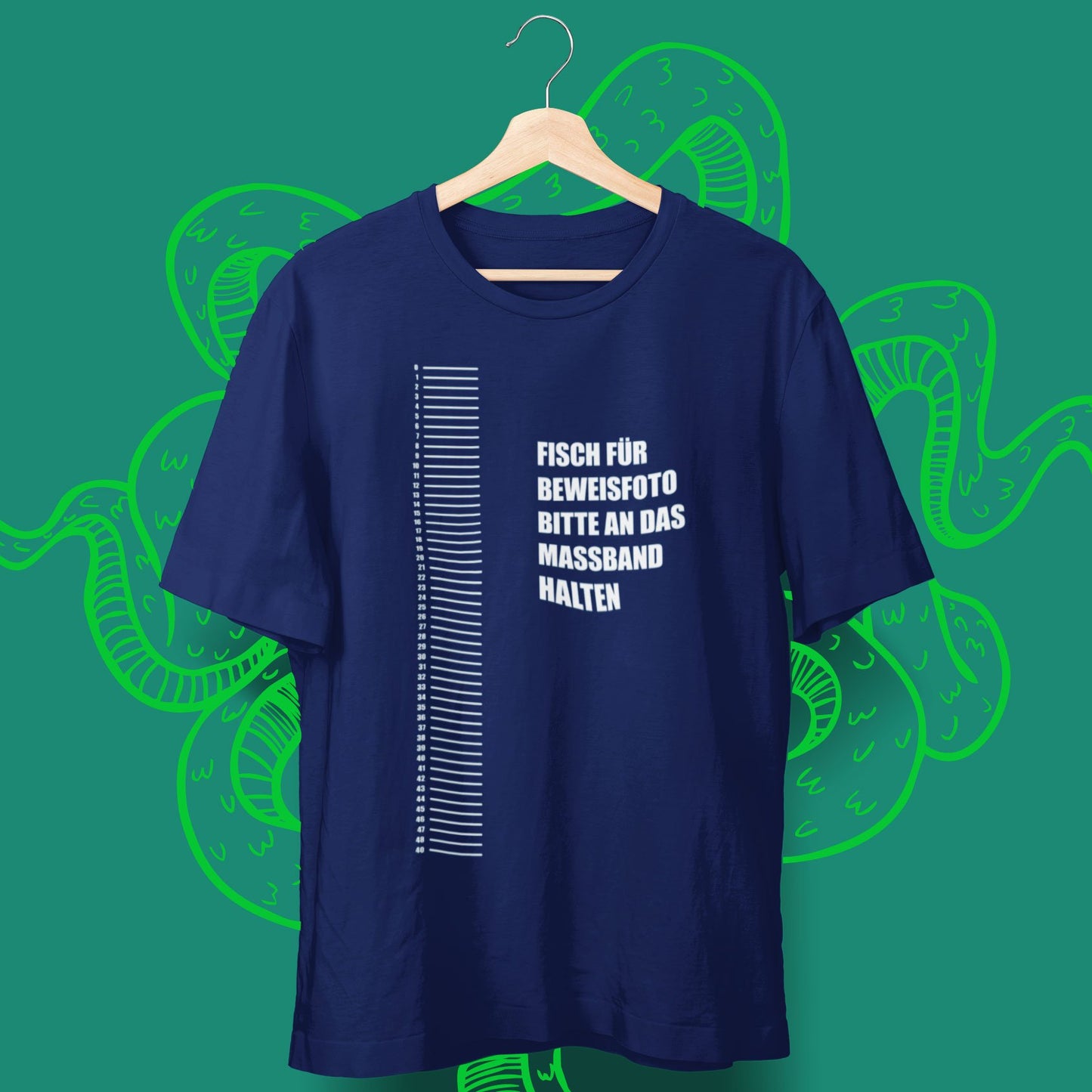 Fisch Maßband T-Shirt - aqua-wave.de