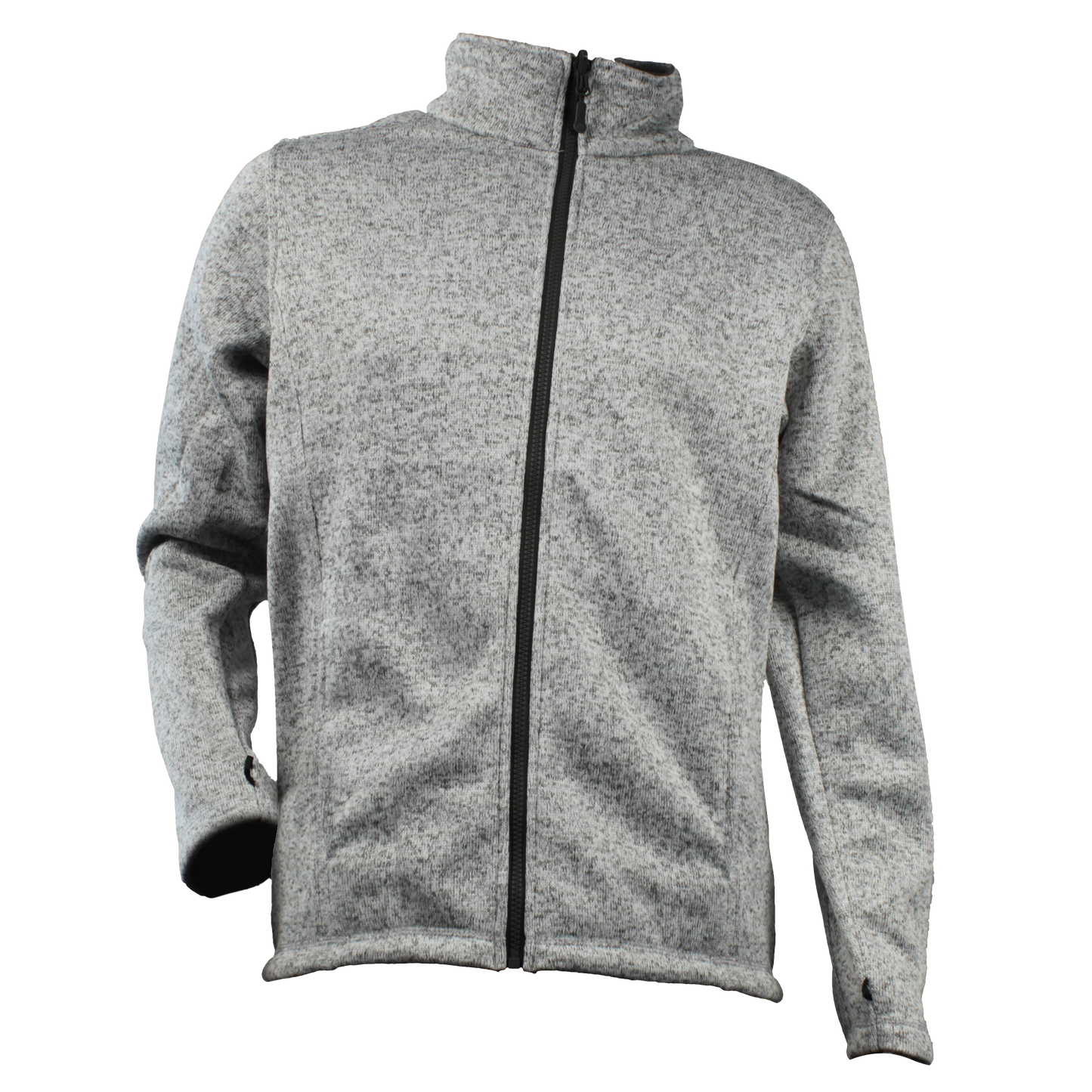 Strickfleece Jacke "Ich muss meinem Teich" Fisch Rot - aqua-wave.de