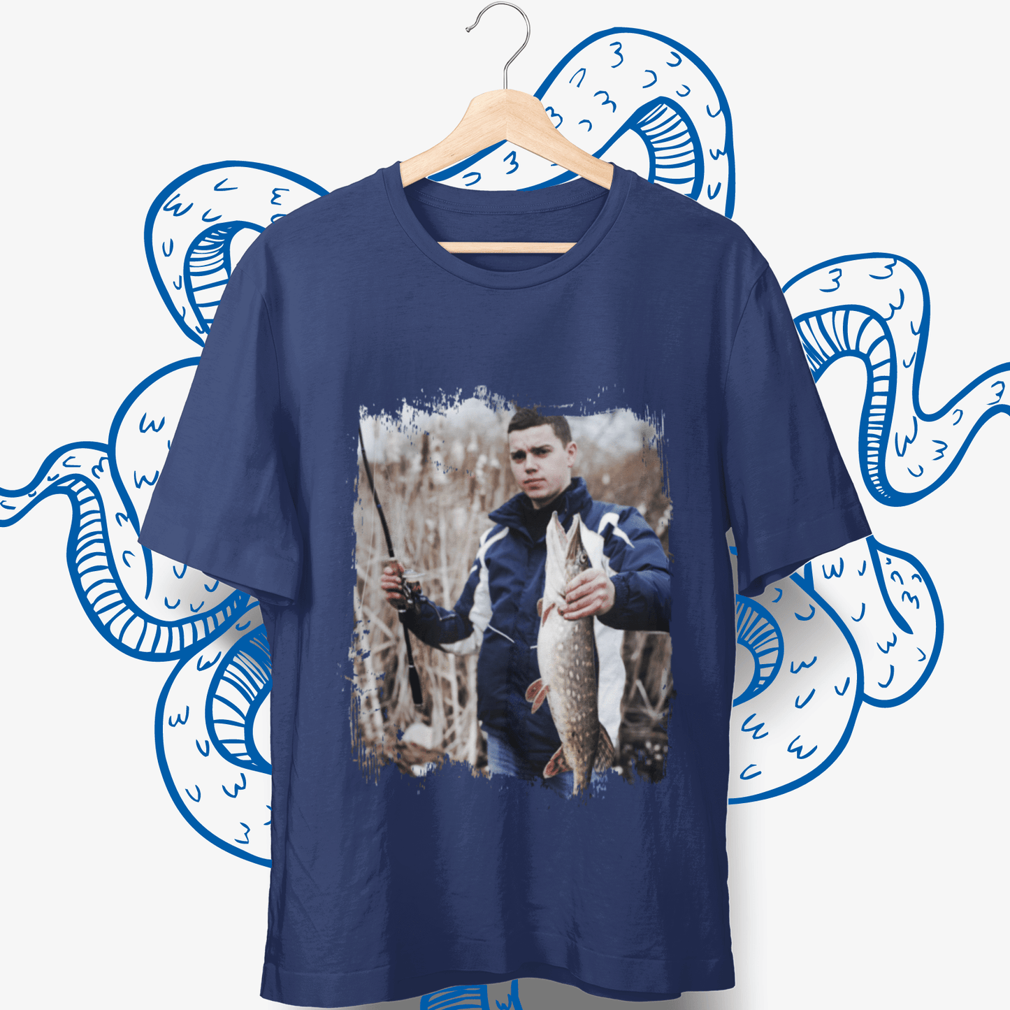 Personalisierbares Foto T-Shirt Hochformat - aqua-wave.de