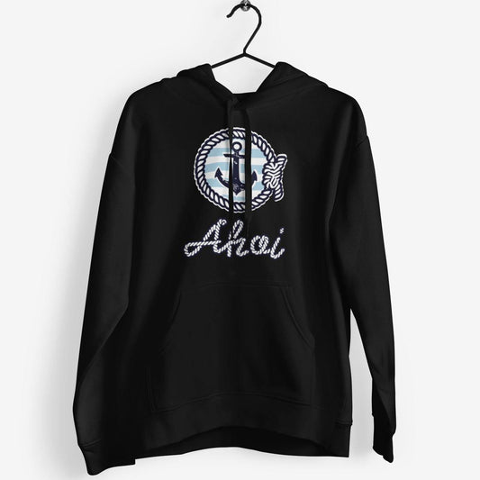 Hoodie mit Anker und Seemannsknoten "Ahoi" - aqua-wave.de