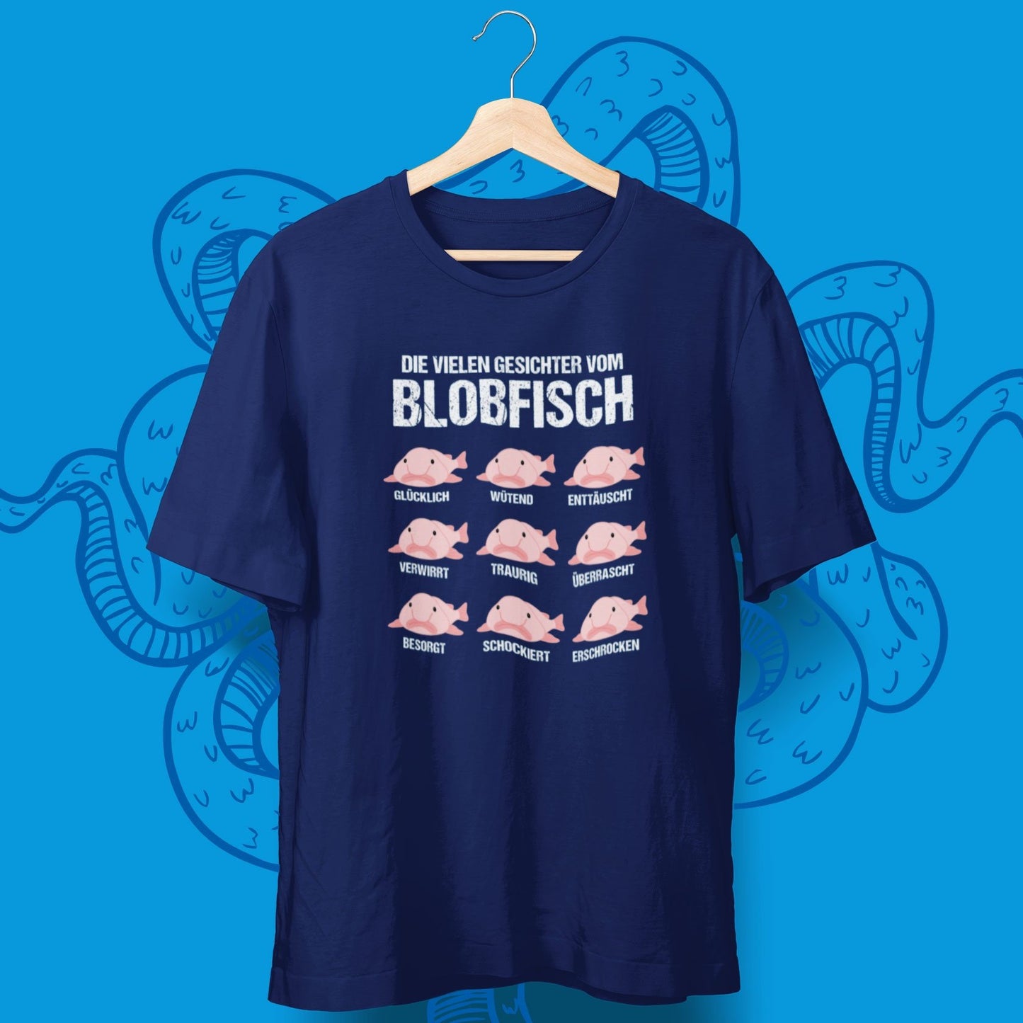 Die vielen Gesichter vom Blobfisch T-Shirt - aqua-wave.de