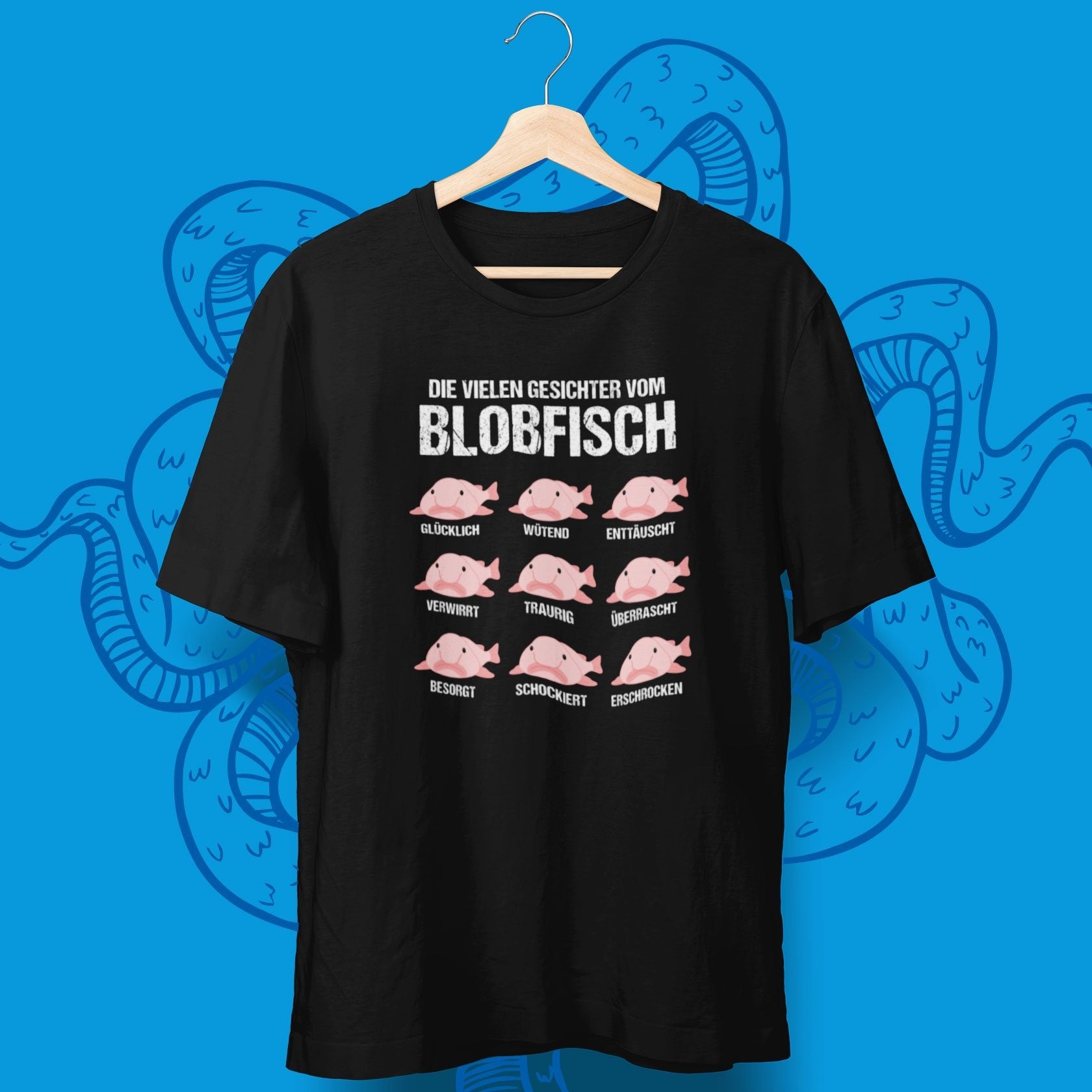 Die vielen Gesichter vom Blobfisch T-Shirt - aqua-wave.de