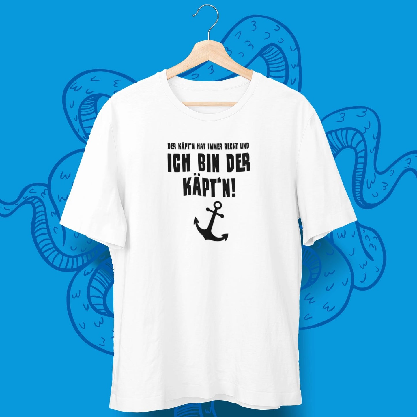 Der Käpt'n hat immer Recht T-Shirt - aqua-wave.de