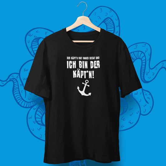 Der Käpt'n hat immer Recht T-Shirt - aqua-wave.de