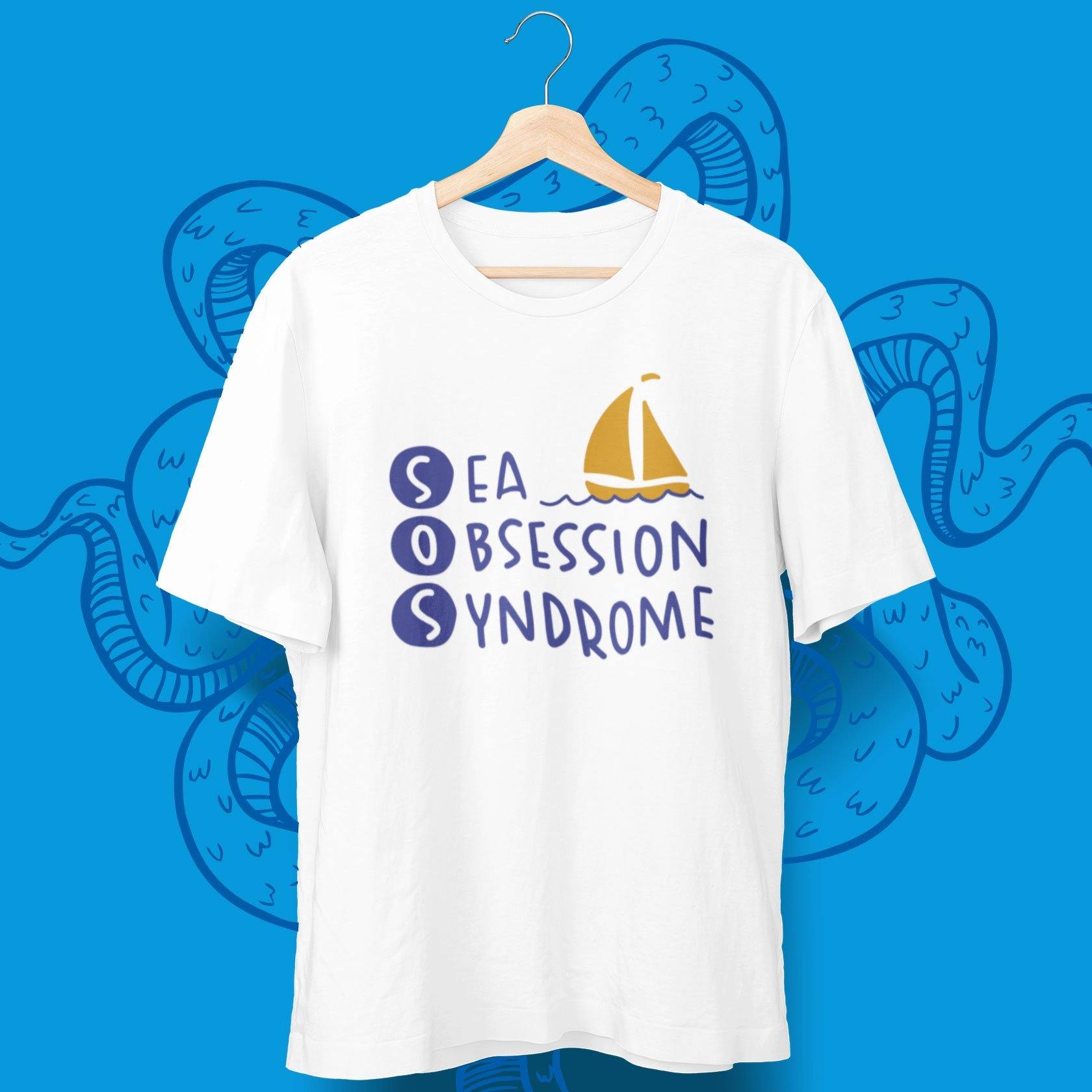 T-Shirt "Sea Obsession Syndrome" Segelboot - aqua-wave.de