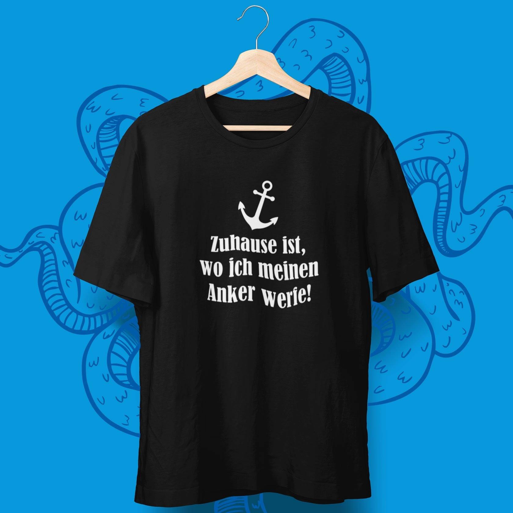 T-Shirt "Zuhause ist, wo ich meinen Anker werfe" - aqua-wave.de