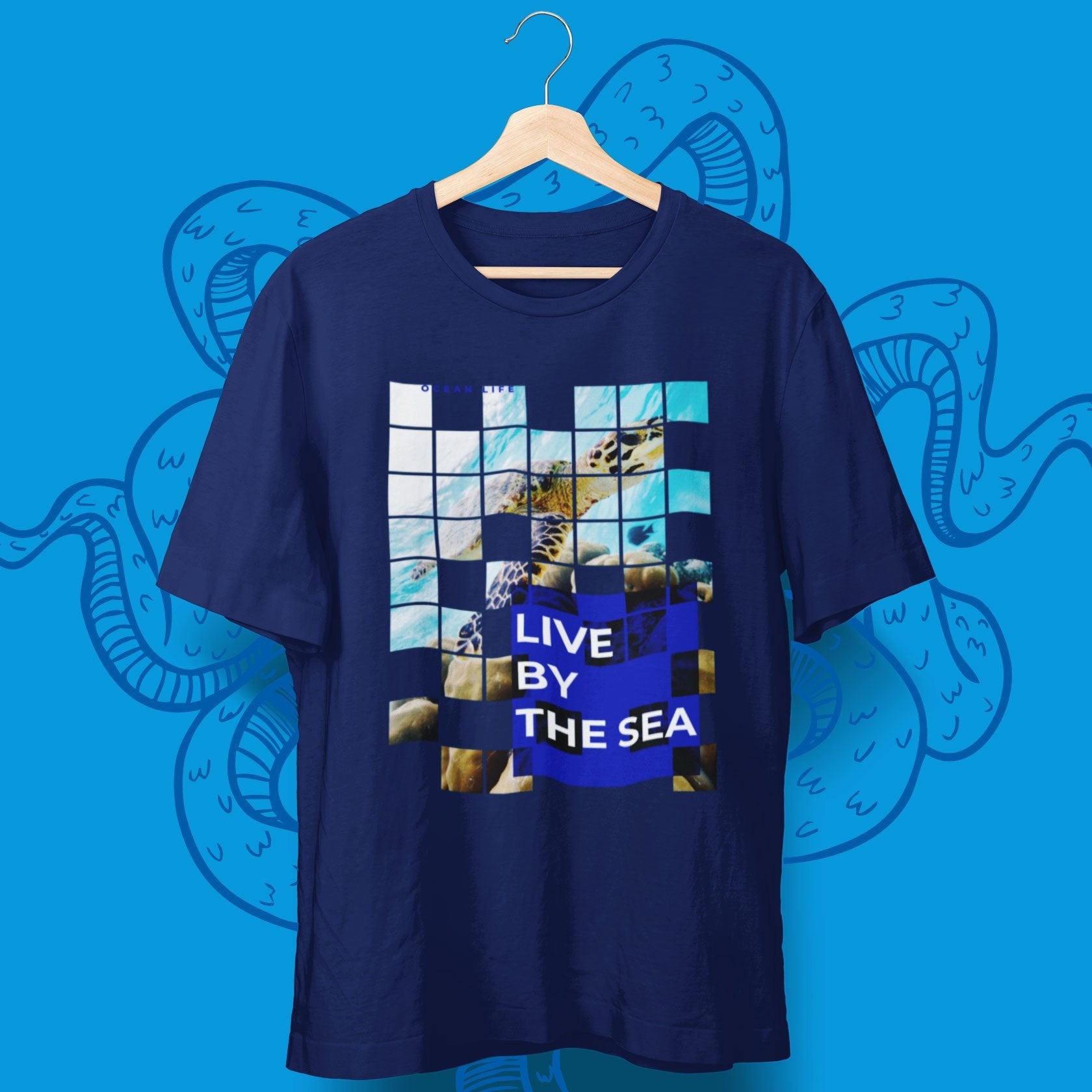 Live By The Sea T-Shirt - aqua-wave.de