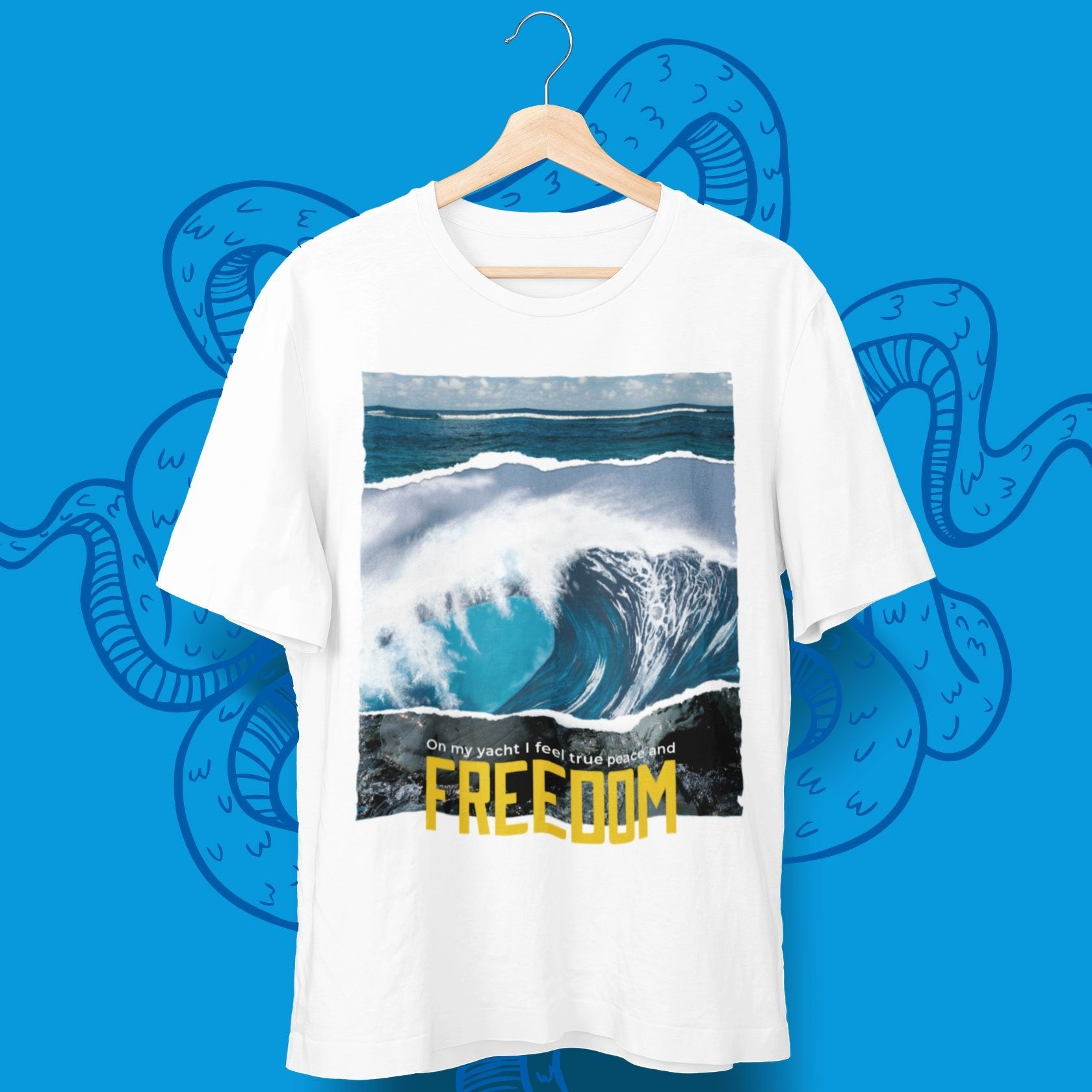 Yacht Boot Freedom T-Shirt - aqua-wave.de