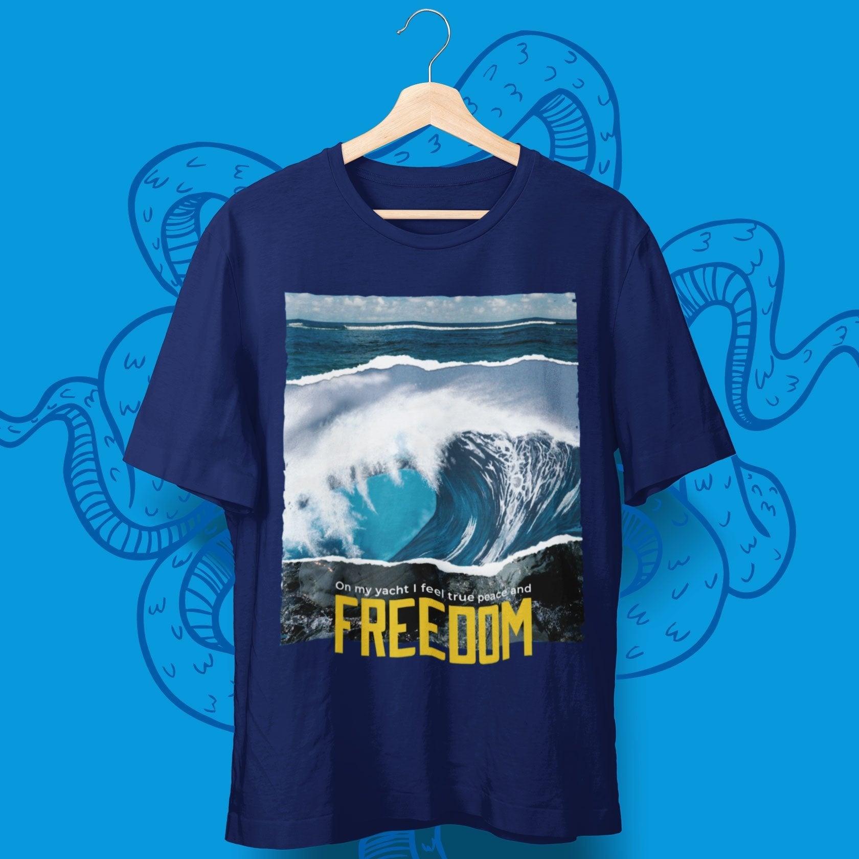 Yacht Boot Freedom T-Shirt - aqua-wave.de
