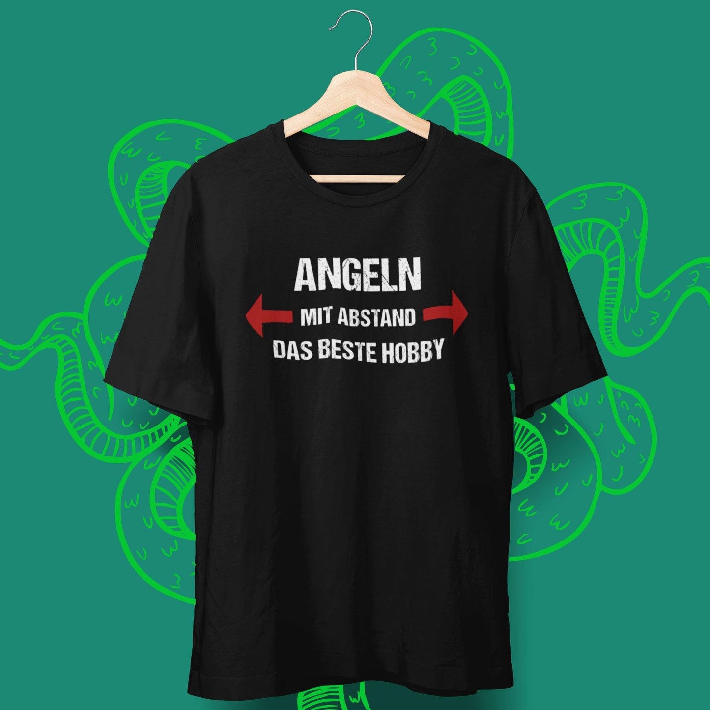 T-Shirt "Angeln ist mit Abstand das beste Hobby" - aqua-wave.de
