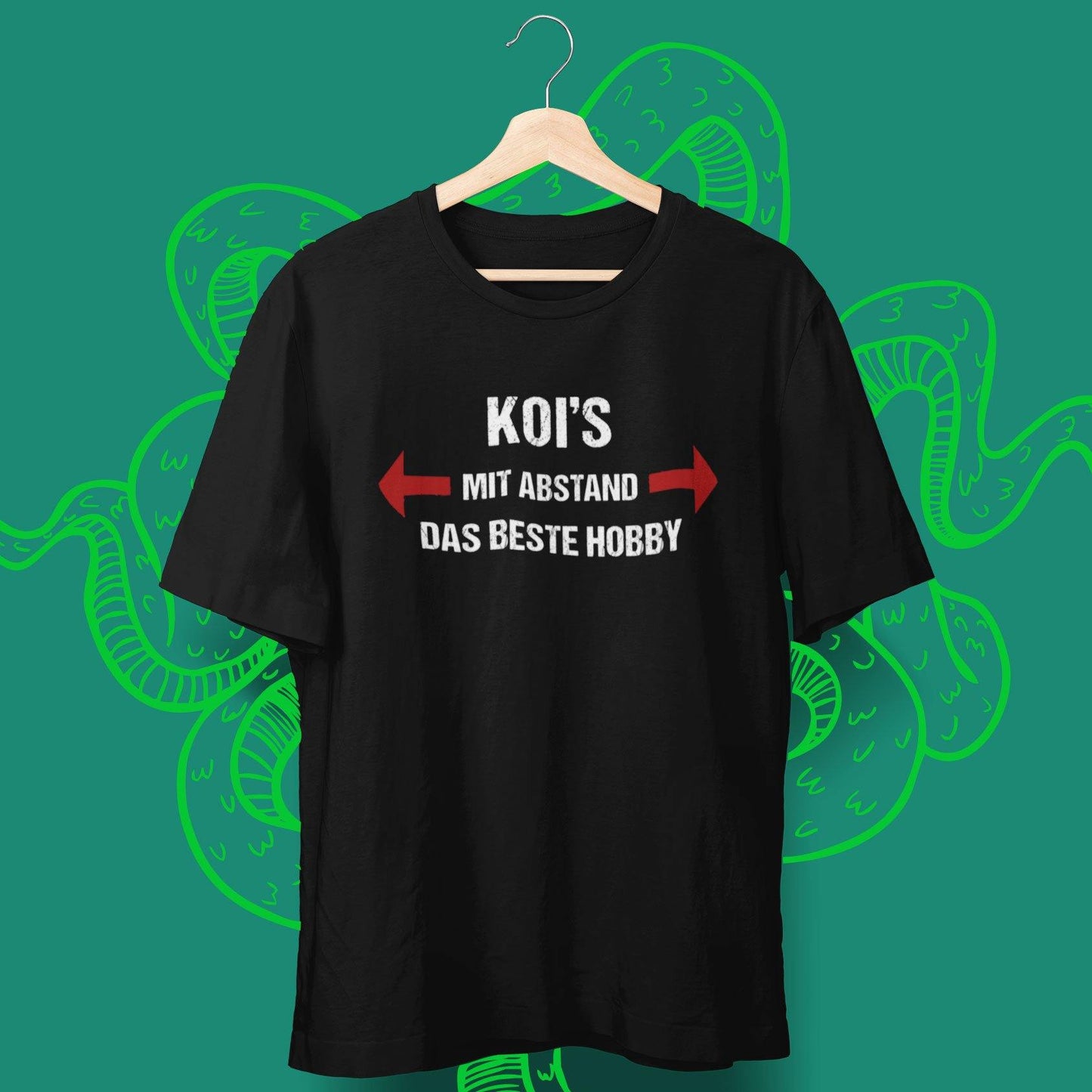 Angler T-Shirt "Koi's mit Abstand das beste Hobby" - aqua-wave.de