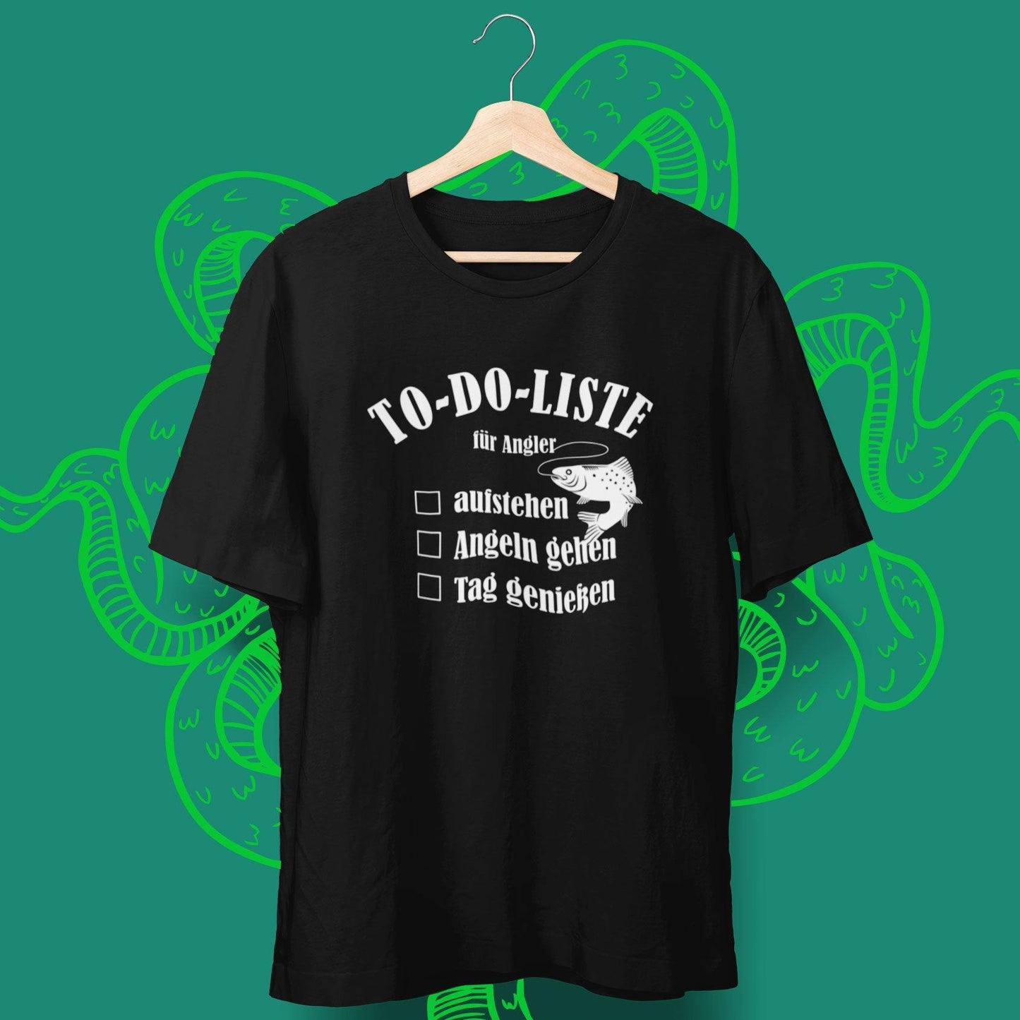 T-Shirt "To-Do Liste für Angler" Fisch - aqua-wave.de